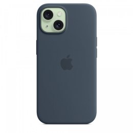 Etui silikonowe z MagSafe do iPhonea 15 - sztormowy błękit