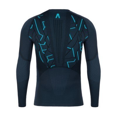 Bluza termoaktywna męska Alpinus Gausdal grafitowo-niebieska r. S