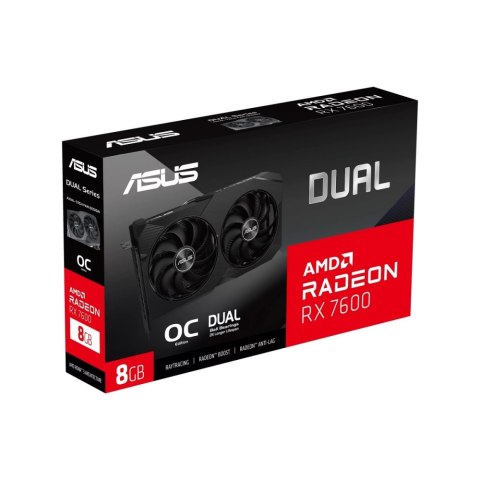 Karta graficzna ASUS Radeon RX 7600 V2 Dual OC 8 GB GDDR6 Karta graficzna ASUS Radeon RX 7600 V2 Dual OC 8 GB GDDR6