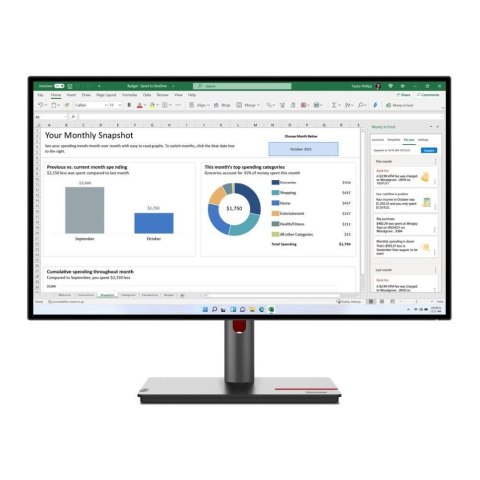 Monitor Lenovo 27" ThinkVision P27h-30 (63A1GAT1EU) IPS QHD 60Hz HDMI 2xDP HUB RJ45 Monitor Lenovo 27" ThinkVision P27h-30 (63A1GAT1EU) IPS QHD 60Hz HDMI 2xDP HUB RJ45