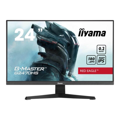 Monitor iiyama 23,8" G-Master G2470HS-B1 Red Eagle Fast IPS FHD 180Hz HDMI DP głośniki Monitor iiyama 23,8" G-Master G2470HS-B1 Red Eagle Fast IPS FHD 180Hz HDMI DP głośniki