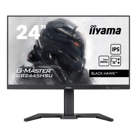 Monitor iiyama 23,8" G-Master GB2445HSU-B2 Black Hawk IPS FHD 100Hz HDMI DP HUB głośniki Monitor iiyama 23,8" G-Master GB2445HSU-B2 Black Hawk IPS FHD 100Hz HDMI DP HUB głośniki