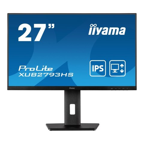 Monitor iiyama 27" ProLite XUB2793HS-B6 IPS 100Hz HDMI DP głośniki Monitor iiyama 27" ProLite XUB2793HS-B6 IPS 100Hz HDMI DP głośniki