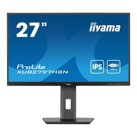 Monitor iiyama 27" ProLite XUB2797HSN-B1 IPS 100Hz HDMI DP 4xUSB-A USB-C RJ-45 głośniki Monitor iiyama 27" ProLite XUB2797HSN-B1 IPS 100Hz HDMI DP 4xUSB-A USB-C RJ-45 głośniki