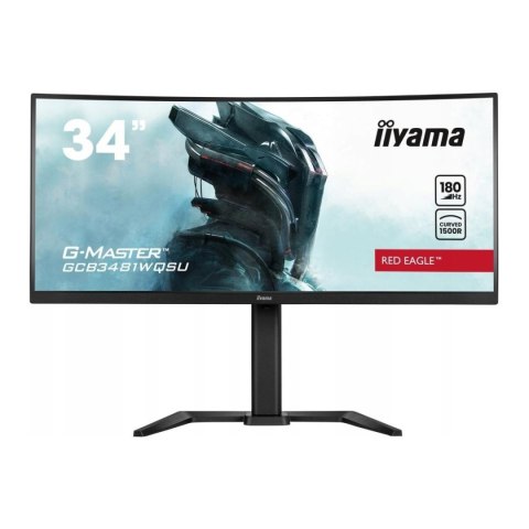 Monitor iiyama 34" G-Master GCB3481WQSU-B1 Red Eagle VA 2xHDMI 2xDP głośniki Monitor iiyama 34" G-Master GCB3481WQSU-B1 Red Eagle VA 2xHDMI 2xDP głośniki
