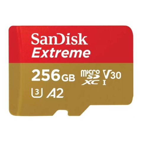 Karta pamięci microSDXC SanDisk Extreme 256GB 190/130MB/s A2 V30 UHS-I U3 Karta pamięci microSDXC SanDisk Extreme 256GB 190/130MB/s A2 V30 UHS-I U3