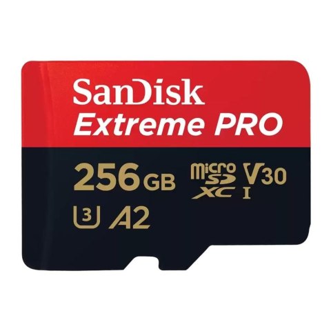 Karta pamięci microSDXC SanDisk Extreme Pro 256GB 200/140MB/s A2 V30 UHS-I U3 Karta pamięci microSDXC SanDisk Extreme Pro 256GB 200/140MB/s A2 V30 UHS-I U3
