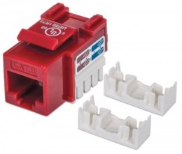 Moduł Keystone Cat6 UTP RJ45 zaciskany czerwony