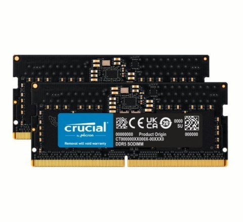 Pamięć CRUCIAL (SODIMM/DDR5/16 GB/5600MHz/46 CLCL/DUAL) Pamięć CRUCIAL (SODIMM/DDR5/16 GB/5600MHz/46 CLCL/DUAL)
