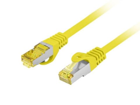 Patchcord Lanberg S/FTP kat.6A 10m LSZH CU fluke passed żółty Patchcord Lanberg S/FTP kat.6A 10m LSZH CU fluke passed żółty