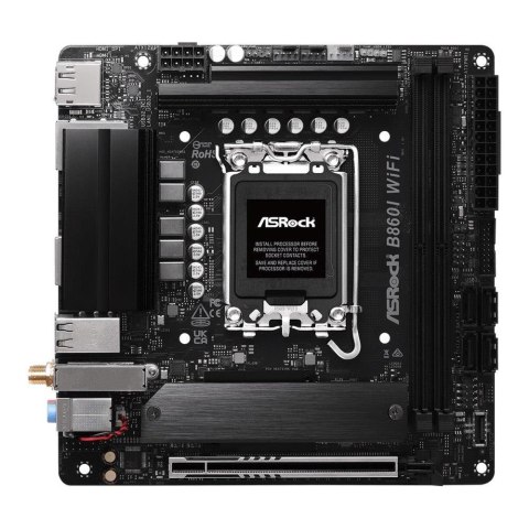 Płyta ASRock B860I Lightning WiFi /B860/DDR5/SATA3/M.2/USB3.2/WiFi/BT/PCIe5.0/s.1851/Mini-ITX Płyta ASRock B860I Lightning WiFi /B860/DDR5/SATA3/M.2/USB3.2/WiFi/BT/PCIe5.0/s.1851/Mini-ITX