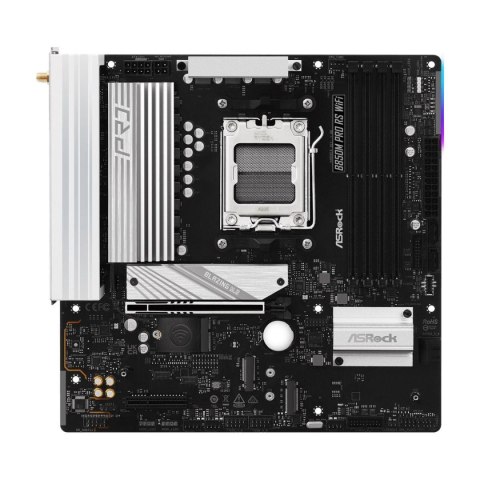 Płyta ASrock B850M Pro RS WiFi /AMD B850/DDR5/SATA3/M.2/USB3.1/WiFi/BT/PCIe5.0/AM5/mATX Płyta ASrock B850M Pro RS WiFi /AMD B850/DDR5/SATA3/M.2/USB3.1/WiFi/BT/PCIe5.0/AM5/mATX