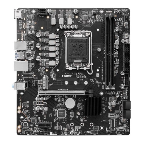 Płyta MSI PRO B760M-B DDR4 /B760/DDR4/SATA3/M.2/USB3.0/PCIe4.0/s.1700/mATX Płyta MSI PRO B760M-B DDR4 /B760/DDR4/SATA3/M.2/USB3.0/PCIe4.0/s.1700/mATX