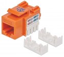 Moduł Keystone Cat6 UTP RJ45 zaciskany pomarańczowy