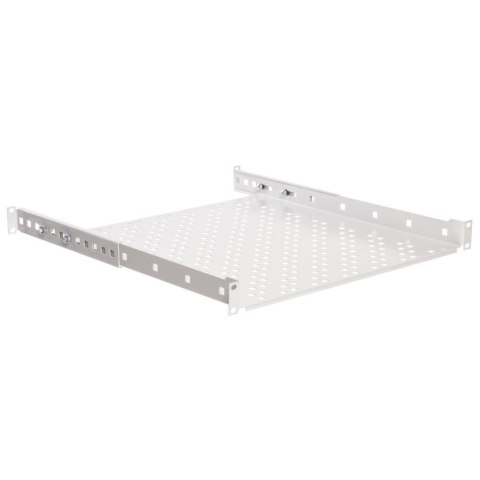 Półka 19'' 1U 450mm, Netrack, mocowanie 4xRACK, szara Półka 19'' 1U 450mm, Netrack, mocowanie 4xRACK, szara