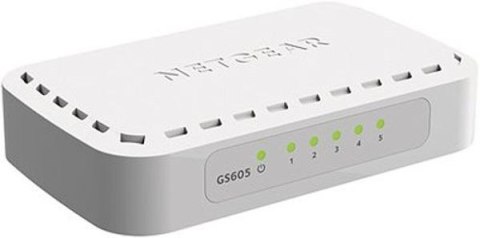 Przełącznik NETGEAR GS605 GS605-400PES (5x 10/100/1000 ) Przełącznik NETGEAR GS605 GS605-400PES (5x 10/100/1000 )
