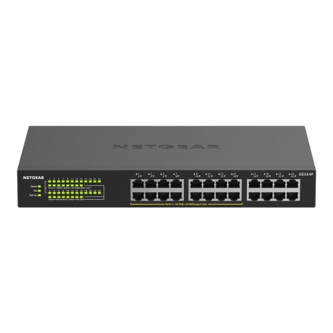 Switch niezarządzalny Netgear GS324P 24x 10M/100M/1G (16x PoE+ 190W) Switch niezarządzalny Netgear GS324P 24x 10M/100M/1G (16x PoE+ 190W)