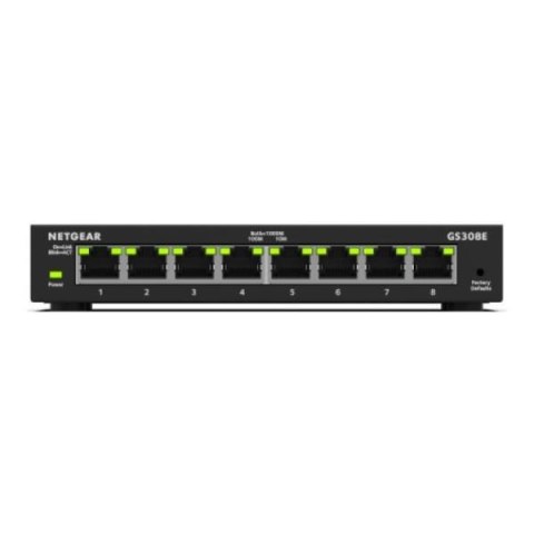 Switch zarządzalny Netgear GS308E-400EUS 8x1GbE PoE 62W Switch zarządzalny Netgear GS308E-400EUS 8x1GbE PoE 62W