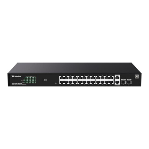 Switch zarządzalny Tenda TEG2228P-24-410W 26x1GbE + 2SFP PoE 410W Switch zarządzalny Tenda TEG2228P-24-410W 26x1GbE + 2SFP PoE 410W