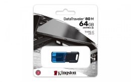 Pendrive KINGSTON DT80M/64GB (64 GB /Czarno-niebieski )