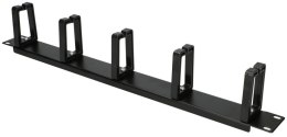 EXTRALINK CABLE MANAGER 1U BLACK ORGANIZER PLASTIC RINGS