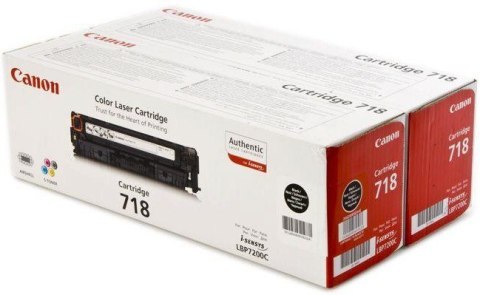 Kaseta z tonerem CANON 718 Czarny Twin Pack 2662B005