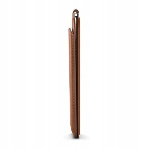 Satechi Vegan-Leather Wallet Stand - portfel i podstawka do iPhone'a z wegańskiej skóry kompatybilny z MagSafe (brown)
