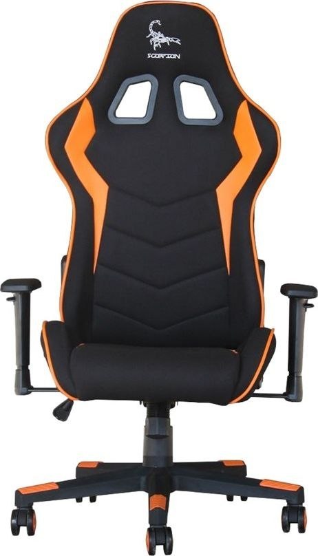 Fotel Scorpion Czarno-pomarańczowy GEMBIRD GC-SCORPION-04X