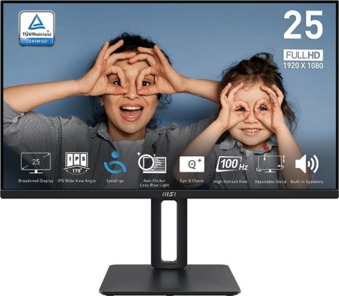 Monitor MSI PRO MP251P (24.5" /IPS /100Hz /1920 x 1080 /Czarny)