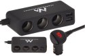 Rozgałęziacz MACLEAN 2x USB Czarny MCE117