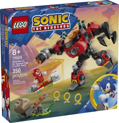 LEGO SONIC Knuckles kontra Dr. Eggman w mechu Egg Crusher 77005