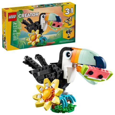 LEGO CREATOR Dzikie zwierzęta: Tropikalny tukan 31173
