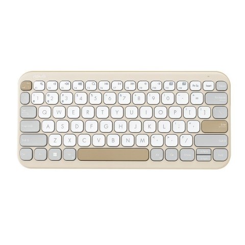 Klawiatura Bezprzewodowa ASUS Marshmallow KW100 BT5.0LE/Oat Milk Klawiatura Bezprzewodowa ASUS Marshmallow KW100 BT5.0LE/Oat Milk