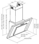 Okap kominowy AKPO WK-4 Nero 90 Line Czarny