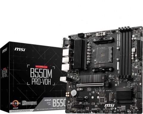 Płyta główna MSI B550M PRO-VDH Socket AM4 MICRO ATX Płyta główna MSI B550M PRO-VDH Socket AM4 MICRO ATX