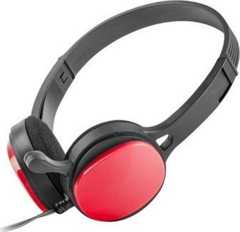 Słuchawki nauszne z mikrofonem UGO USL-1222 (1.5m /3.5 mm minijack wtyk/Czarno-czerwony) Słuchawki nauszne z mikrofonem UGO USL-1222 (1.5m /3.5 mm minijack wtyk/Czarno-czerwony)