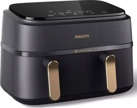Frytownica beztłuszczowa PHILIPS Ovi Dual Basket NA352/00 NA352/00 (9l /2750W /Czarny )