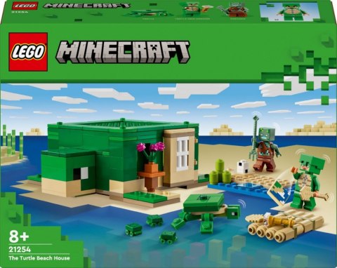 LEGO Uszkodzone opakowanie MINECRAFT Domek na plaży żółwi 21254