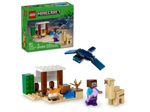 LEGO Uszkodzone opakowanie MINECRAFT Pustynna wyprawa Steve'a 21251