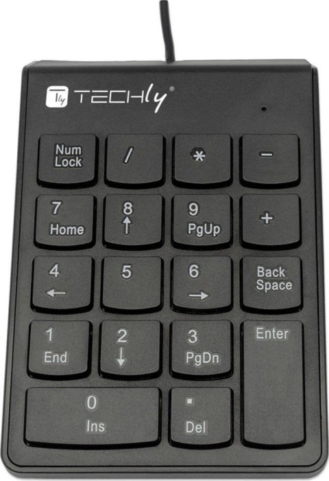 Klawiatura Przewodowa TECHLY IDATA KP-BLKTY