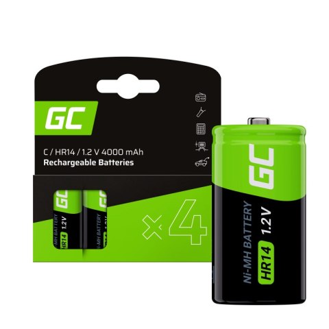 Baterie GREEN CELL NiMH HR14 4000mAh 4 szt. GR14