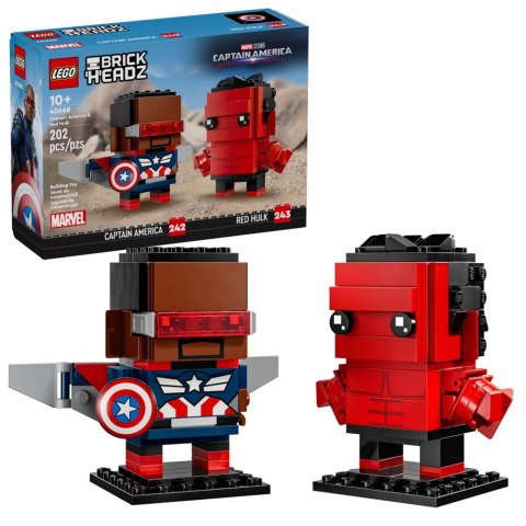 LEGO BrickHeadz Figurki Kapitana Ameryki i Czerwonego Hulka 40668