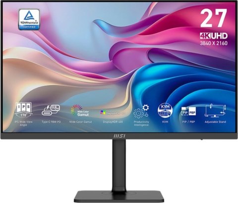 Monitor MSI MODERN MD272UPHG (27" /IPS /60Hz /3840 x 2160 /Czarny)