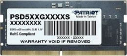 Pamięć PATRIOT (SODIMM/DDR5/8 GB/5600MHz/46 CLCL/SINGLE)