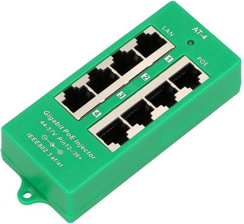 EXTRALINK ACTIVE POE INJECTOR 4 PORT GIGABIT 802.3AT/AF MODE A EXTRALINK ACTIVE POE INJECTOR 4 PORT GIGABIT 802.3AT/AF MODE A