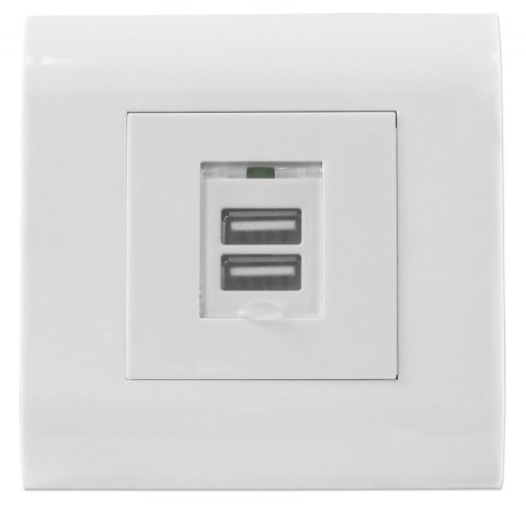 GNIAZDO 2XUSB-A 5V/2.1 PODT WH GNIAZDO 2XUSB-A 5V/2.1 PODT WH
