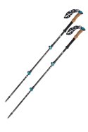 Kije trekkingowe Volven Adventure Carbon niebieskie