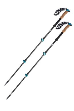 Kije trekkingowe Volven Adventure Carbon niebieskie
