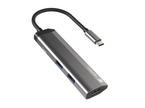 NATEC Stacja dokująca Multi Port Fowler Slim USB-C PD, 2x USB 3.0, HDMI 4K NMP-1984 (Grafitowy /USB-C ) NATEC Stacja dokująca Multi Port Fowler Slim USB-C PD, 2x USB 3.0, HDMI 4K NMP-1984 (Grafitowy /USB-C )