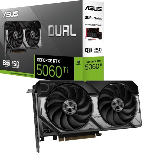 Karta graficzna ASUS DUAL RTX 5060 Ti 8GB (90YV0MP3-M0NA00)